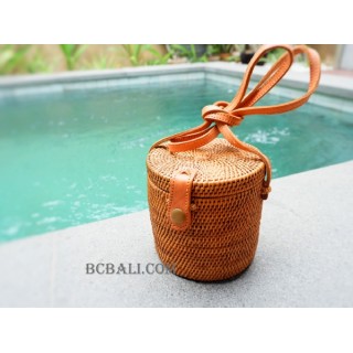 coins purses ata rattan bags small